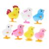 7pcs Fluffy Chick Hopping Wind Up Easter Basket Fillers for Spring Celebrations Jumping Bunny Chick Soft and Safe view 1