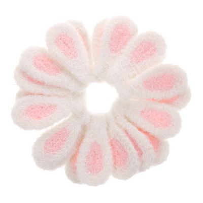 Ciieeo 20pcs Plush Rabbit Ear Hair Clips DIY Craft Decorations Soft Fabric Bunny Ears for Girls for Headbands Party Accessories and Costume Cosplay