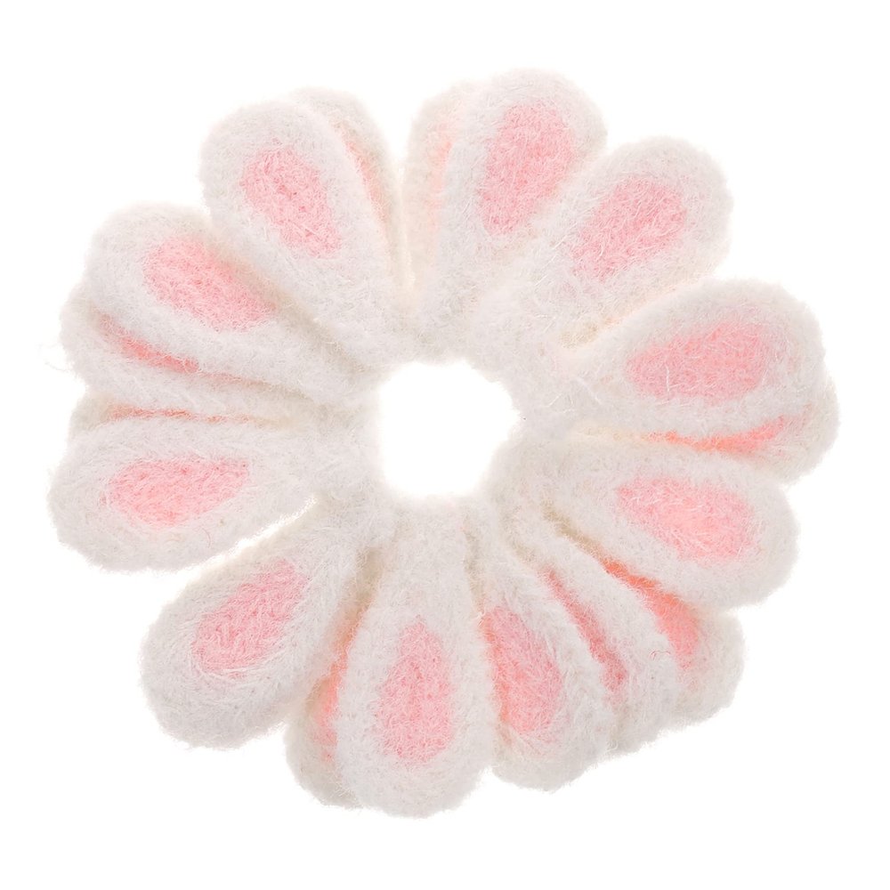 Ciieeo 20pcs Plush Rabbit Ear Hair Clips DIY Craft Decorations Soft Fabric Bunny Ears for Girls for Headbands Party Accessories and Costume Cosplay