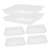 6Pcs Puzzle Sorter Trays Sturdy Plastic Organizer for Puzzle Building Blocks Stackable Storage for Material Storage Trays view 1