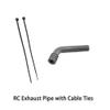 1PC RC Car Exhaust Extension Pipe Toy Car Boat Silicone Exhaust Extension Tube for RC Car Truck Boat Airplane Helicopter DIY Model Toy Exhaust Parts (8mm Grey) view 4