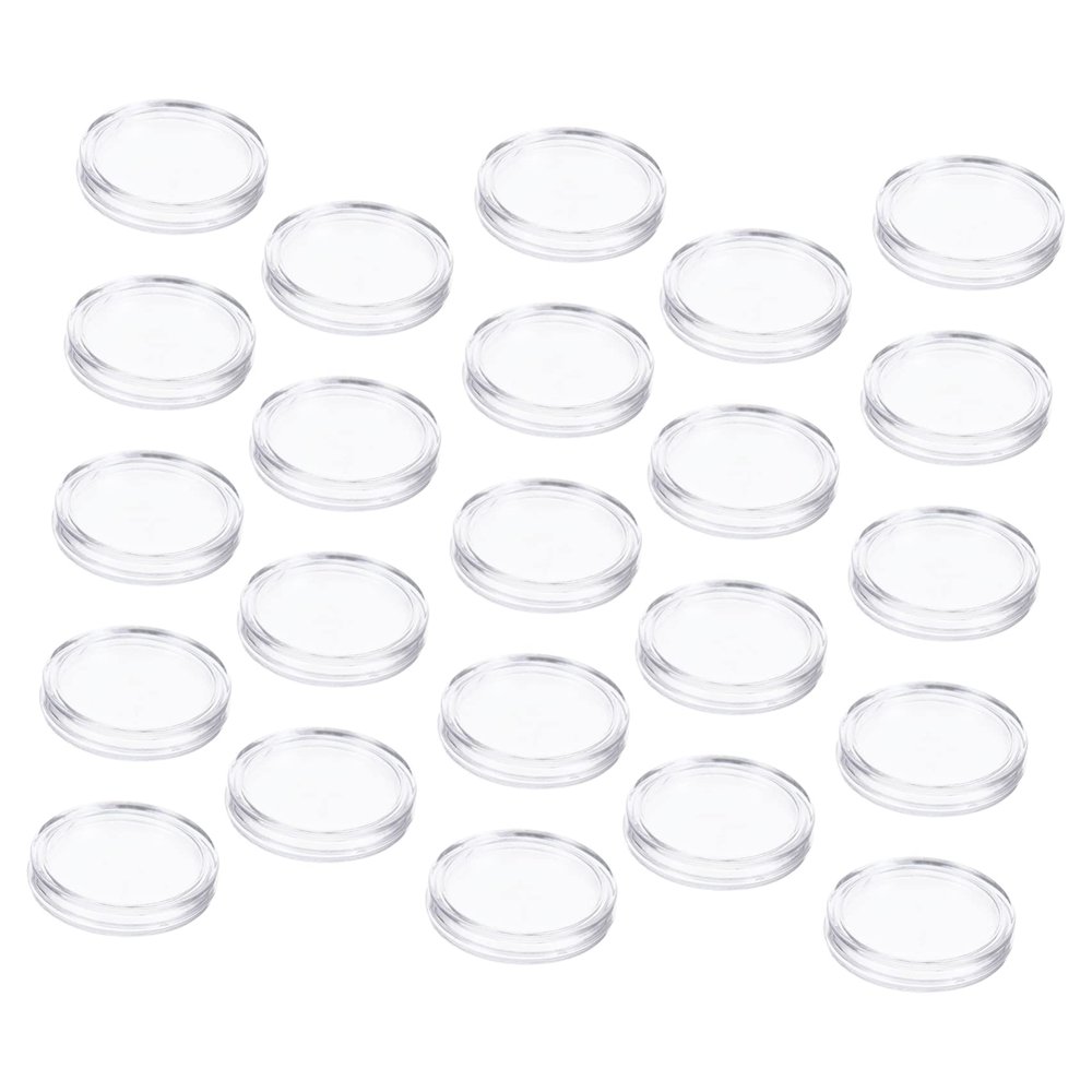 Angoily 21mm Coin Capsules Holder Portable Coin Case Lid for Collectors Convenient Storage