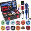 Battling Top Set, X Burst Gyro Toys 12 Spinning Tops 3 Launchers Combat BX Battling Game with Portable Storage Box Gift for Kids Children Boys 0671 view 1