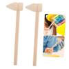 Operitacx 5Pcs Mini Wooden Hammers Tiny Wooden Hammer for Smooth Edges Lightweight for Block Activities Safe and Portable view 3