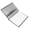 Asixxsix coinn Collection Book, 250 Pockets 10 Pages coinn Album Holder with Durable PU Material, coinn Collecting Album for Collectors Tokens Medals Badges (Brown) view 1