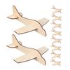 15pcs Unfinished Wooden Airplane Model Craft Kit for Safe Natural Wood Planes for DIY Desktop Decor for Parties and Activities Engaging Handcraft Projects view 1