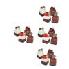 4sets Realistic Simulation Cake Models Artificial Food Props for Display Photography and Pu Material Adorable Design for Cake Decorations 4pcs*4 view 1