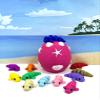 12pcs Baby Manatee, Pocket Ocean Animals, 3D Printed Articulated Baby Manatees with Egg, Colorful Fidget ADHD Autism Toy BM001-SET-MAGSE view 1
