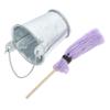 Kisangel Miniature Mop and Metal Bucket Intricate Dollhouse Cleaning Accessories for Photography Creative Play Compact Miniature Cleaning Supplies view 1