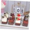 5sets Lifelike Artificial Cake Models for Kitchen Decor Faux Desserts for Party Decoration Photography Props Cute Display Accessories for Wedding Birthday Events 4pcs*5 view 4
