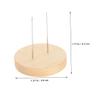 Abaodam 12pcs Wooden Crochet Doll Display Stand Knitting Display Rack for Dolls Support Desktop Bracket view 2