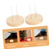 Abaodam 12pcs Wooden Crochet Doll Display Stand Knitting Display Rack for Dolls Support Desktop Bracket view 3