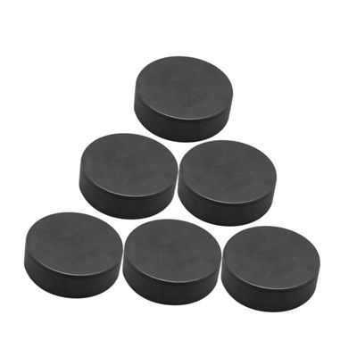 TOGEVAL 6Pcs PU Foam Hockey Pucks for Training Lightweight Practice Pucks for Adults for Hockey Games Durable High Equipment