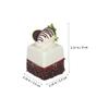 2sets Realistic Artificial Cake Models Lifelike Fake Desserts for Display Photography Props Party Decorations for Home Bakery Restaurant Decor 4pcs*2 view 2