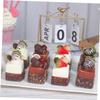 2sets Realistic Artificial Cake Models Lifelike Fake Desserts for Display Photography Props Party Decorations for Home Bakery Restaurant Decor 4pcs*2 view 4