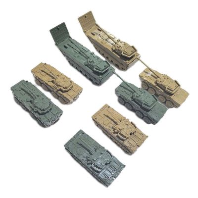 8 Pieces Tank Model Building Kit Armored Vehicles 1:144 Table Decor Hobby Crafts