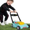 Kids Lawn Mower with Realistic Grass-Cutting Action and Sounds  No Batteries Required | Fun Outdoor Push Toy, Birthday Gift & Holiday Present for 3, 4, 5, 6, 7, 8 Year Old Boys and Girls (Blue) view 1