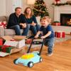 Kids Lawn Mower with Realistic Grass-Cutting Action and Sounds  No Batteries Required | Fun Outdoor Push Toy, Birthday Gift & Holiday Present for 3, 4, 5, 6, 7, 8 Year Old Boys and Girls (Blue) view 4