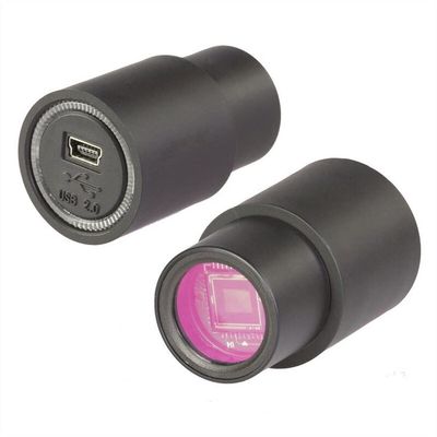 Lab Microscope Accessories Electronic Eyepiece 1.3MP 2MP 3MP 5MP USB Universal Digital Eyepiece Microscope Camera Electronic Eyepiece, Mounting Size 23.2 mm(5MP)