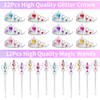 308PCS Princess Birthday Party Decorations Favors, Including Goodie Bags, Crown, Magic Wand, Straws, Bubble Wands, Stickers, Cake Toppers, Tattoo & More-Perfect for Party Decorations & Pinata Fillers view 4