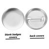 LOLIPPYY 100sets DIY Button Badges Blank Badges Iron Bottom Pin Emblems Custom Pins Buttons Bulk view 3