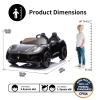 24V Maserati Licensed 2-Seater Kids Electric Ride-On Car, Dual-Speed Modes, Adjustable Seat Belts, Music & Bluetooth, 4 Motors for Powerful Performance, Ideal Gift for Ages 4-8 (Black) view 2