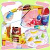 Water Table for Toddlers 1-3, Water Toys for Kids Ages 4-8, Play Sink with Electric Pump Kitchen Play Food Fishing Game, Summer Outdoor Toys Sand Activity Sensory Playset Girls Boys, Pink view 4