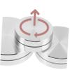 ARTSEWPLY 3pcs Mini Turntable Base Aluminum Alloy Craftsman Display Stand for Sculptures Decorative Items Jewelry view 3