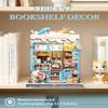 Cutefun Book Nook Kit - DIY Miniature Dollhouse Kit for Adults and Teens, Ice Cream Shop Mini House Building Kit with LED Bookshelf Insert Decor Creative Gifts (Bella's Ice Cream) view 3