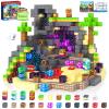 Coodoo Magnetic Blocks, Build Mine Magnet World Set for Kids Ages 4-8, Magnetic Tiles Toddler Outdoor Toy STEM Construction Building Blocks Sensory Toys for Boys & Girls Ages 3+ Kids Games view 1