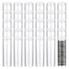 30 Clear Plastic Coin Holders, Screw-On Lids, for Quarter and Penny Coin Storage, Coin Tubes and Containers Set view 3