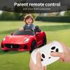 24V Maserati Licensed 2-Seater Kids Electric Ride-On Car, Dual-Speed Modes, Adjustable Seat Belts, Music & Bluetooth, 4 Motors for Powerful Performance, Ideal Gift for Ages 4-8(Red) view 4