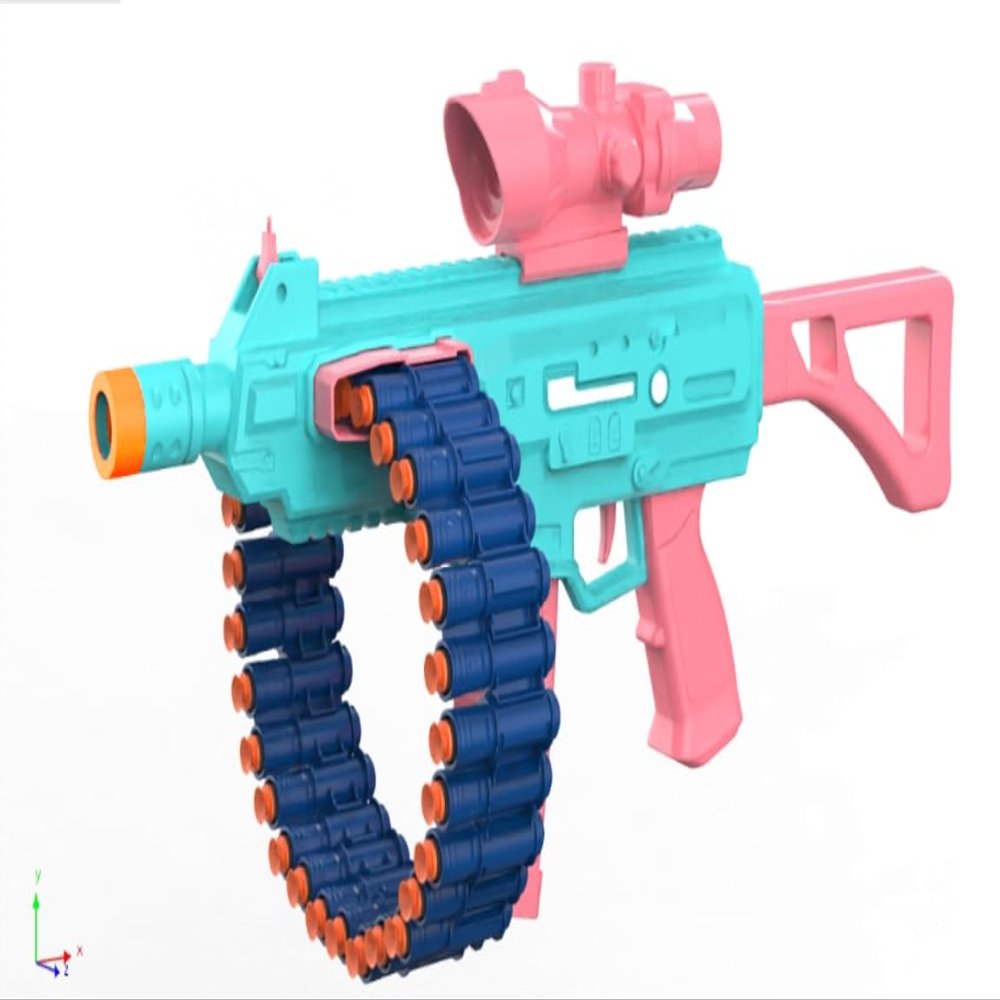 Electric Automatic Toy, JakMean Toy Blaster with 30 Dart Clips and 100 Foam Darts