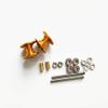 2Pcs 95423 Lightweight Double Aluminum Rollers 13-12mm Spare Parts for Tamiya Mini 4WD Car Model(2Pcs Golden) view 1