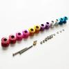 2Pcs 95423 Lightweight Double Aluminum Rollers 13-12mm Spare Parts for Tamiya Mini 4WD Car Model(2Pcs Golden) view 2