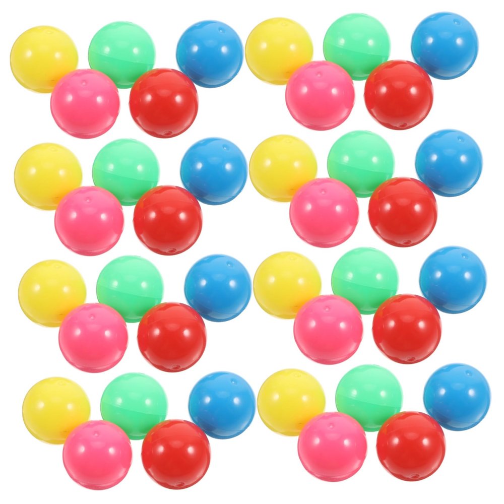 OKUMEYR 100pcs Colorful 20mm Hollow Plastic Counting Balls for Math Games Probability Problems and Marble Runs Safe and Fun Toys for Boys and Girls