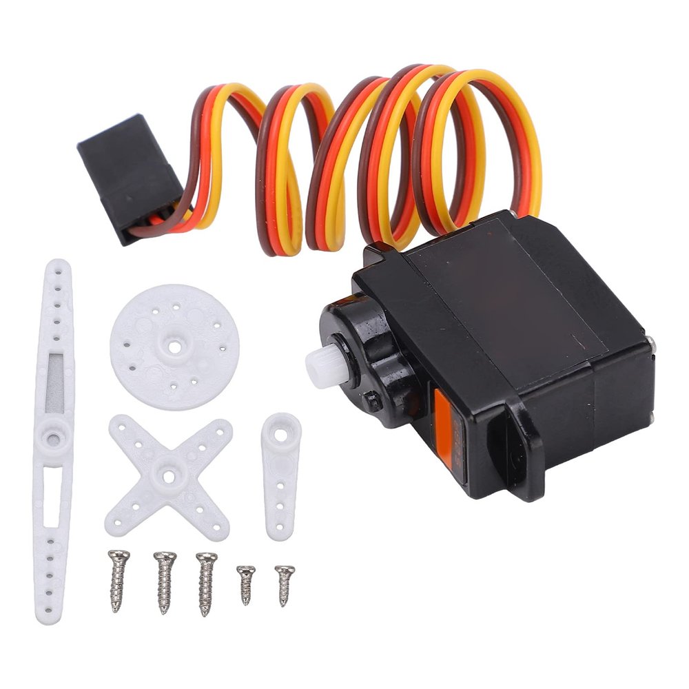 REXVTNS S08A 200mA Micro Analog Servo | High Output 1.8kgf.cm for RC Helicopters/Drones | Fast 0.10s / 60 Response & Low Noise | Metal Gear Upgrade Option