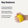 Amazon Basics Foam Training Baseballs, 2.68-inch, 12-Pack with Mesh Storage Bag, for Indoor Practice and Safe Play view 2