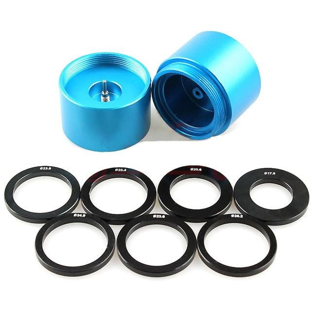 1PC Wheel Puncher Tire Wheel Hub Hole Punch Piercing Wheel Rim with 7 Fixing Ring Modify Mini 4WD Tools f RC Tamiya Mini 4WD Car(Sky Blue)