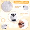 100 Mini Resin Sheep Decorations, Tiny Lamb Figurines for Fairy Garden Setups, Cute Animal Ornaments for Moss Scenery, Cake and Desktop Decor view 2