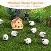 100 Mini Resin Sheep Decorations, Tiny Lamb Figurines for Fairy Garden Setups, Cute Animal Ornaments for Moss Scenery, Cake and Desktop Decor view 3
