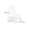 Cabilock 20Pcs Plastic Coin Display Rack Easel Stand for Coins Medals Badges Coin Holder for Collectors Stable Stylish Storage view 2