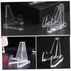 Cabilock 20Pcs Plastic Coin Display Rack Easel Stand for Coins Medals Badges Coin Holder for Collectors Stable Stylish Storage view 3