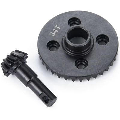 RC Repair Parts Compatible with TRX4 for TRX6 for Bronco for Defender 1/10 RC Car Upgrade Parts Steel 11T 34T 10T 35T 12T 33T Differential Axle Helical Gears(11T 34T)