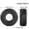 4PCS 1.9" Rubber Voodoo KLR Wheel Tires 116 * 45mm for 1:10 RC Crawler Axial SCX10 D90 TF2 MST Tamiya view 1