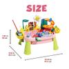 BOLZRA Sensory Water Table for Toddlers 1-3, Play Sink with Running Water Toys for Kids Ages 4-8, Kitchen Sink with Play Food Vegetables, Dishes, Fishing Game, Outdoor Sand Summer Toys for Boys Girls view 3
