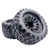 4PCS 130mm 1/10 Truck Tire & Wheel Hex 12mm for Traxxas Tamiya Kyosho HPI HSP Savage XS TM Flux LRP view 2