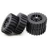 4pcs 118 * 42mm Off Road Buggy Sand Paddles Desert Wheel Tires 17mm Hex for RC 1/7 1/8 1/10 ARMAA TRAXXAS Slash 2WD 4WD Wltoys view 1