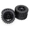 4pcs 118 * 42mm Off Road Buggy Sand Paddles Desert Wheel Tires 17mm Hex for RC 1/7 1/8 1/10 ARMAA TRAXXAS Slash 2WD 4WD Wltoys view 2