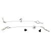 RC Car Accessories for Traxxas for Hsp for Arrma for Axial Ecx 1/10 RC Car Spare 2Pcs Anti-Lost Body Shell Wire Clip Pin with Screw Retainer RC Car Upgrade Parts(Silver) view 1